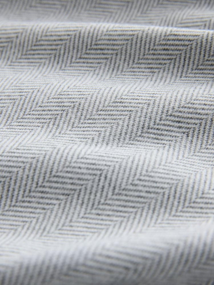 ნაცრისფერი - Herringbone Jersey Shorts - სურათი 7 7-დან