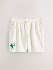 本色白色 - 球衣图案短裤 - 图片4 / 9