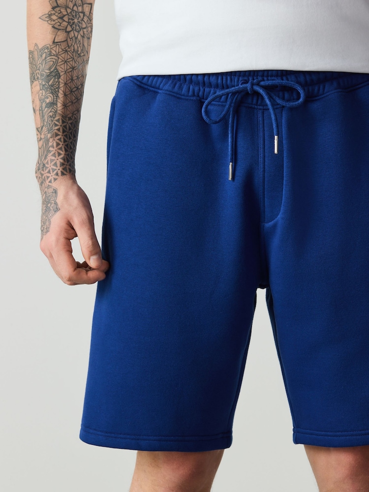 Cobalt Blue Classic Brushed Jersey Shorts - Image 1 of 10