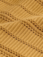 イエロー - リブ テクスチャー ニットショートパンツ - 画像 9 / 9