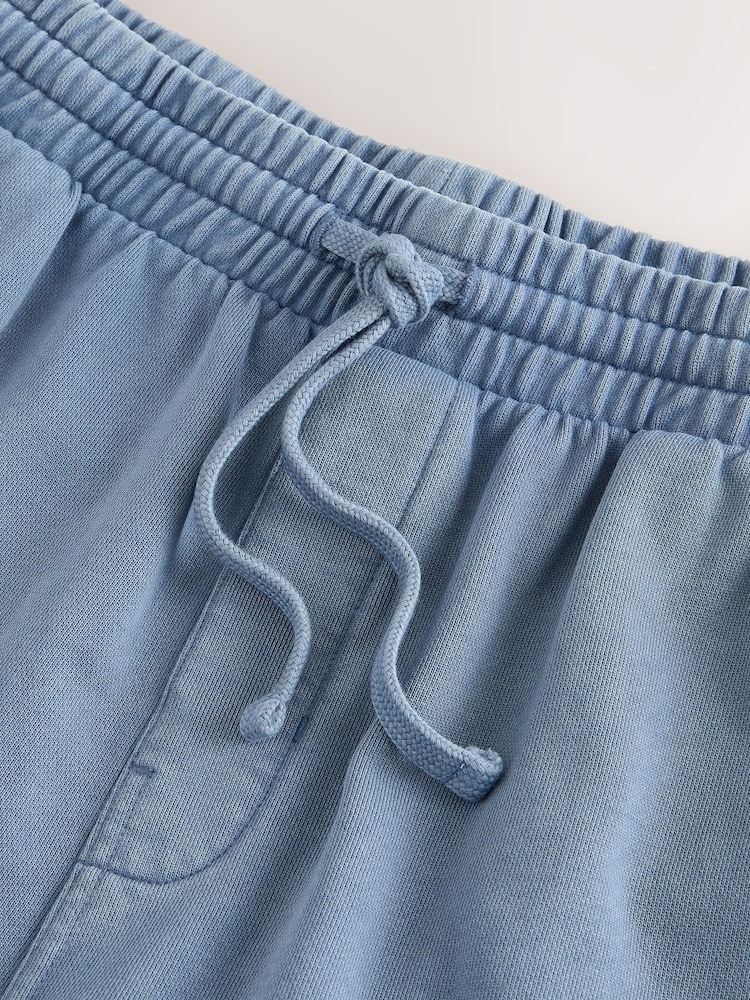 Blue Garment Dyed Jersey Shorts - Image 10 of 10