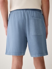 Blue Garment Dyed Jersey Shorts - Image 3 of 10