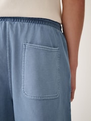 Blue Garment Dyed Jersey Shorts - Image 5 of 10