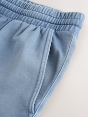 Blue Garment Dyed Jersey Shorts - Image 9 of 10