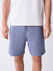 Steel Blue Classic Brushed Jersey Shorts - Image 1 of 5