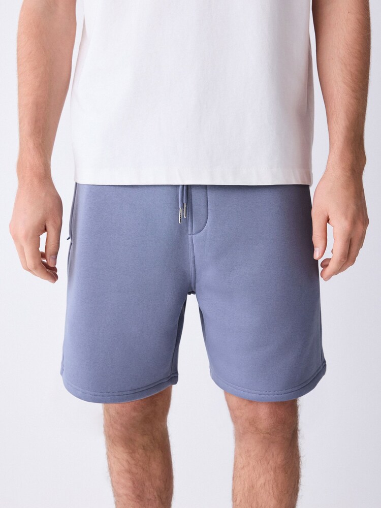 Steel Blue Classic Brushed Jersey Shorts - Image 1 of 5