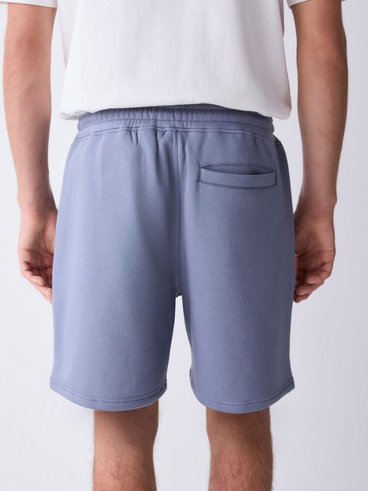 Steel Blue Classic Brushed Jersey Shorts - Image 2 of 5