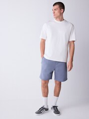 Steel Blue Classic Brushed Jersey Shorts - Image 3 of 5