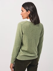 Pure Cashmere V-Neck Jumper - Image 2 of 3