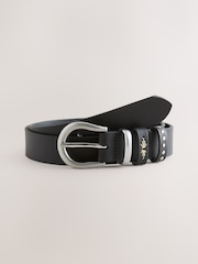 שחור - Regular Western Leather Belt - תמונה 1 מתוך 3