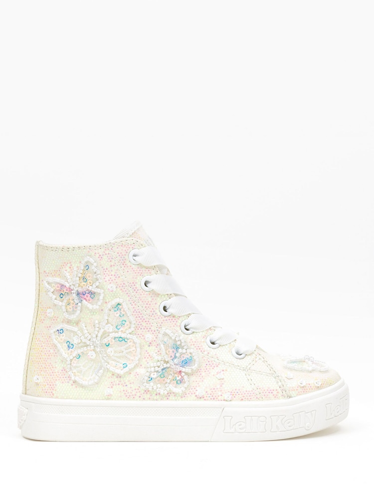 Lelli Kelly Gold Emerald High Top Trainers - Image 1 of 1
