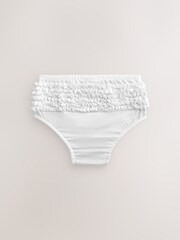 White Frill Baby Jersey Knickers 3 Pack (0mths-2yrs) - Image 2 of 4