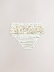 Cream Frill Baby Jersey Knickers 3 Pack (0mths-2yrs) - Image 2 of 7