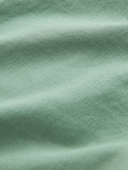 Green Belted Cotton Linen Blend Shorts - Image 6 of 6