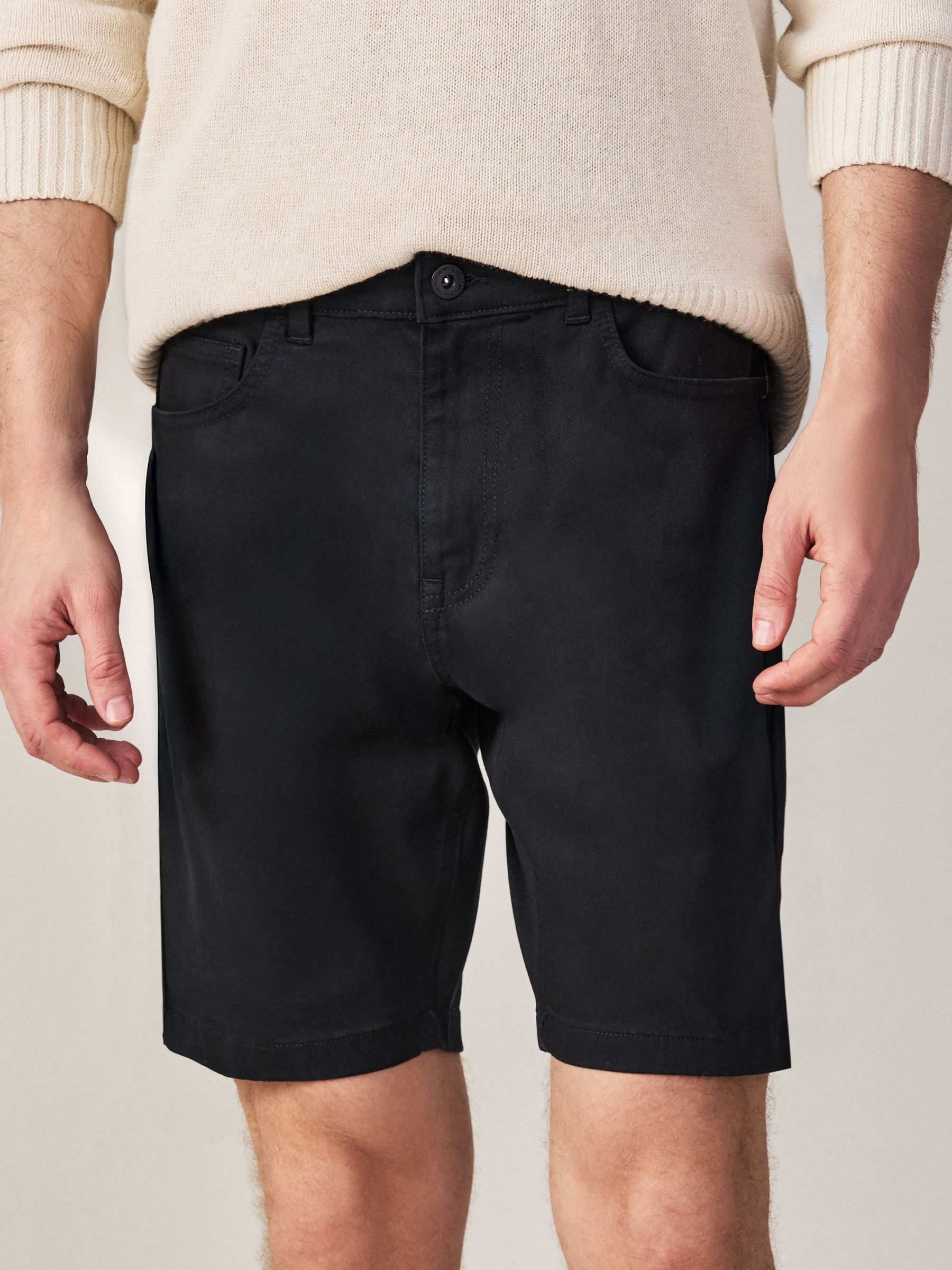 Buy Black Comfort Stretch 5 Pocket Chino Shorts from the Next UK