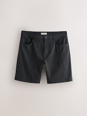 黑色 - 舒適伸縮 5 口袋卡其短褲 - 圖片 6，共 10