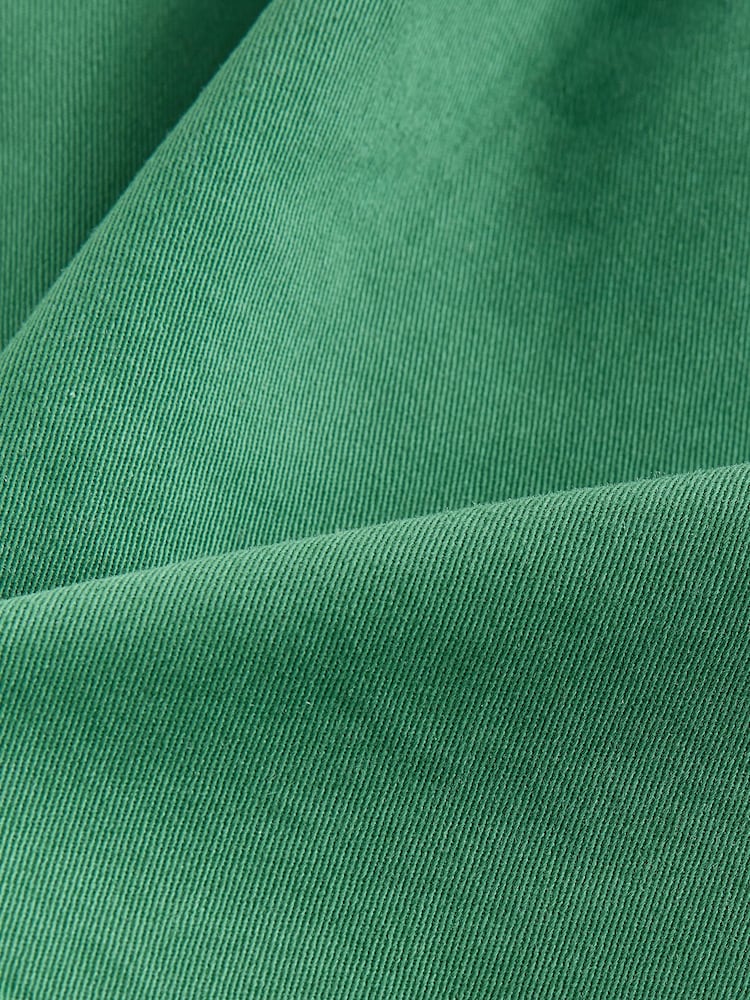 Verde - Supima Rich Cotton Pleated Chino Shorts - Imaginea 10 din 10