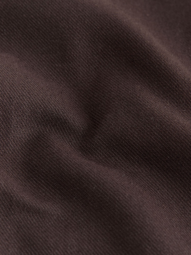 Brown Belted Cotton Linen Blend Shorts - Image 11 of 11