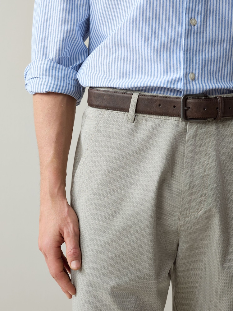 Sage Green Belted Chino Shorts - Image 5 of 5