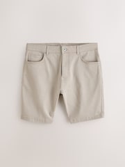 沙子 - 舒适有弹性 5 口袋斜纹短裤 - 10的图像6｝