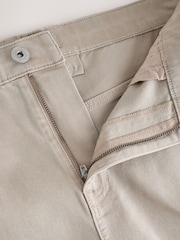 沙子 - 舒适有弹性 5 口袋斜纹短裤 - 10的图像8｝