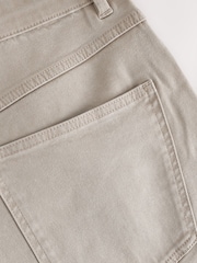 沙子 - 舒适有弹性 5 口袋斜纹短裤 - 10的图像9｝