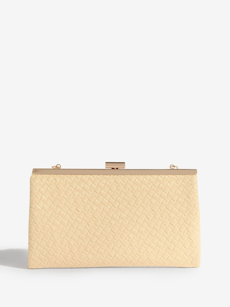 Buy Friends Like These Butter Yellow Occasion Clutch Bag from the Next UK online shop