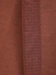 Weekend Offender Red	 Classic Crew Sweat With Ripstop Overlay Sweat Top - Image 6 of 6