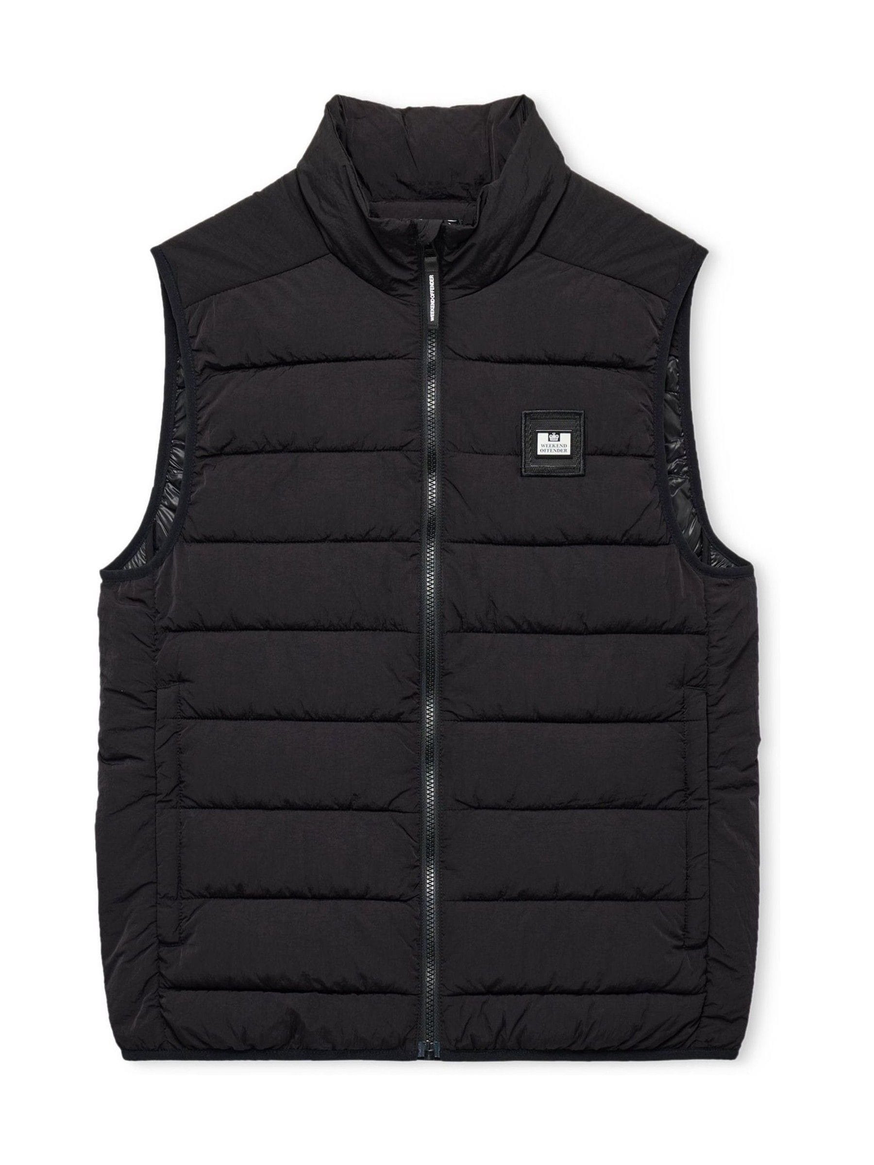 Buy Weekend Offender Gacha Padded Black Gilet from Next Romania