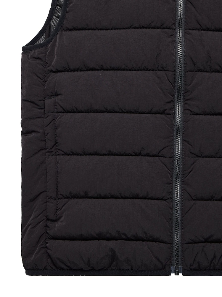 Weekend Offender Gacha Padded Black Gilet - Image 6 of 6 Weekend Offender Gacha Padded Black Gilet - Image 6 of 6
