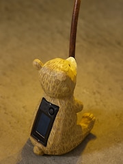 Natural Bertie Bear With Flower Outdoor Solar Light - Image 4 of 6