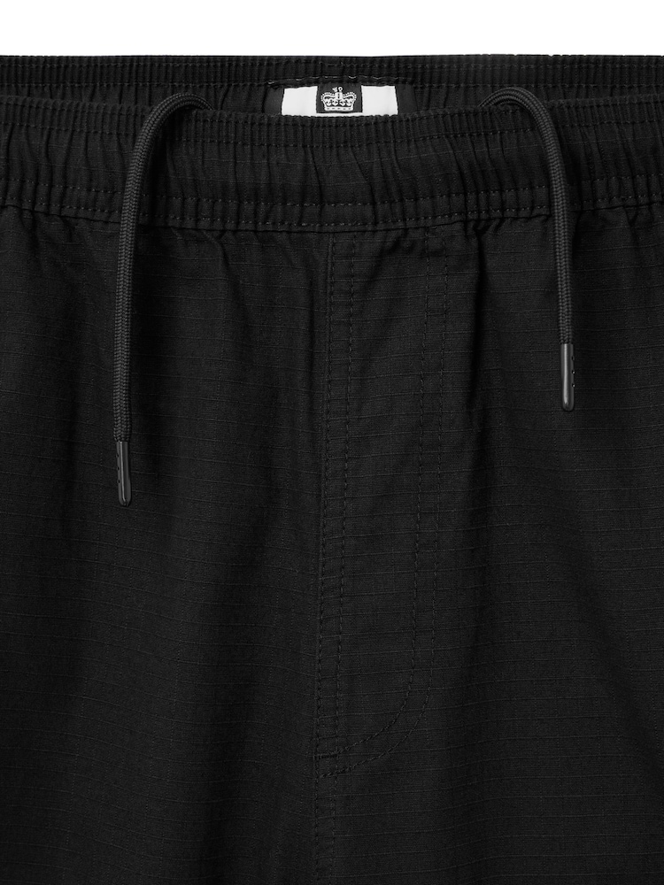 Weekend Offender Pianemo Cotton Ripstop Black Joggers - Image 7 of 7