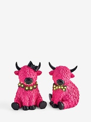Set of 2 Pink Hamish Outdoor Solar Lights - Image 4 of 5