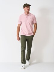 Crew Clothing Company Pink Classic Pique Polo Shirt - Image 3 of 5