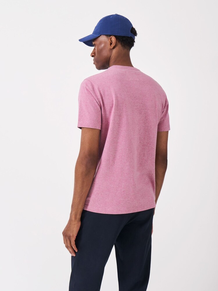 Crew Clothing Company Pink Classic Crew Neck T-Shirt - Image 2 of 5 Crew Clothing Company Pink Classic Crew Neck T-Shirt - Image 2 of 5