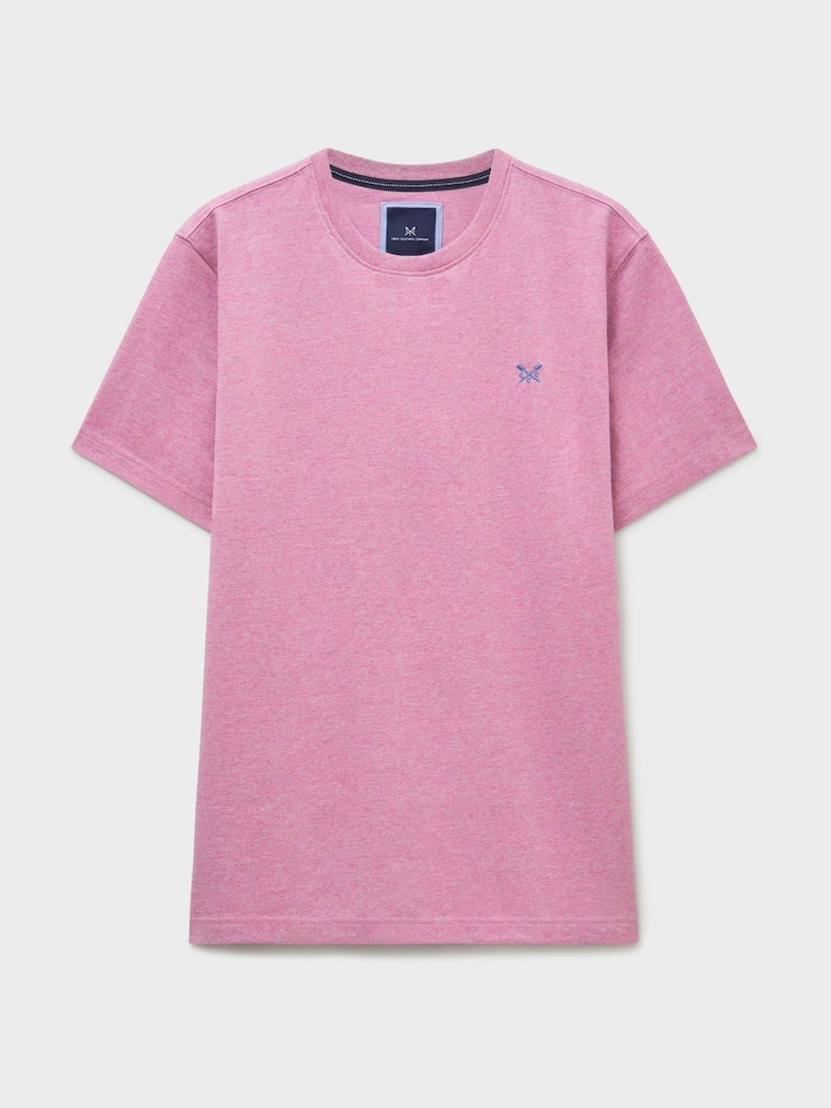 Crew Clothing Company Pink Classic Crew Neck T-Shirt - Image 5 of 5