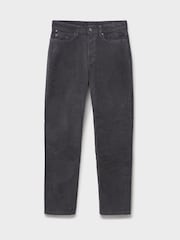 Crew Clothing Grey Parker Straight Cord Trousers - Image 5 of 5