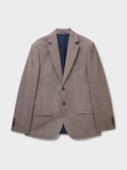 Crew Clothing Wool-Blend Tweed Blazer - صورة 5 من 5