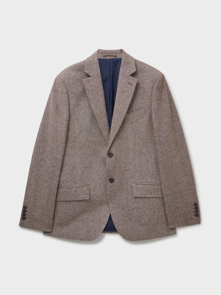 Crew Clothing Wool-Blend Tweed Blazer - صورة 5 من 5