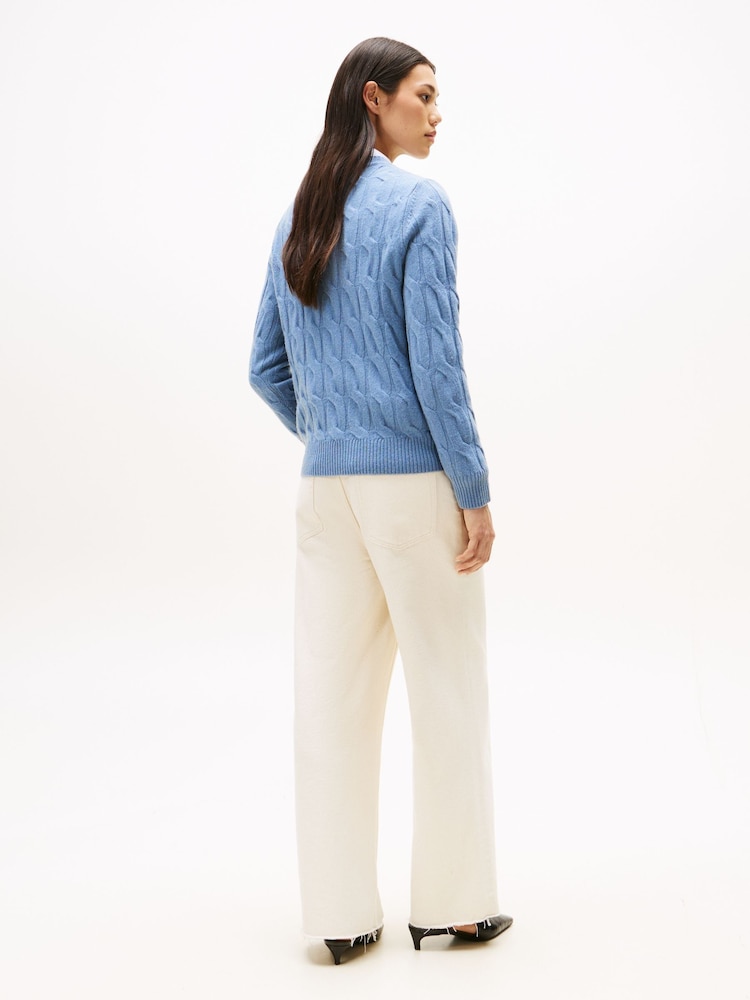 Tommy Hilfiger Cable Knit Soft Wool Jumper - Slika 2 iz 5