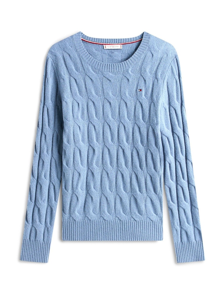 Tommy Hilfiger Cable Knit Soft Wool Jumper - Slika 5 iz 5