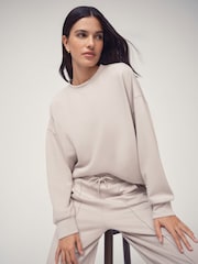 Creme - Moletom OSIA Modal com Gola Redonda - Imagem 1 de 5