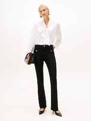 Tommy Hilfiger Black Black High Rise Bootcut Jeans - Image 1 of 5