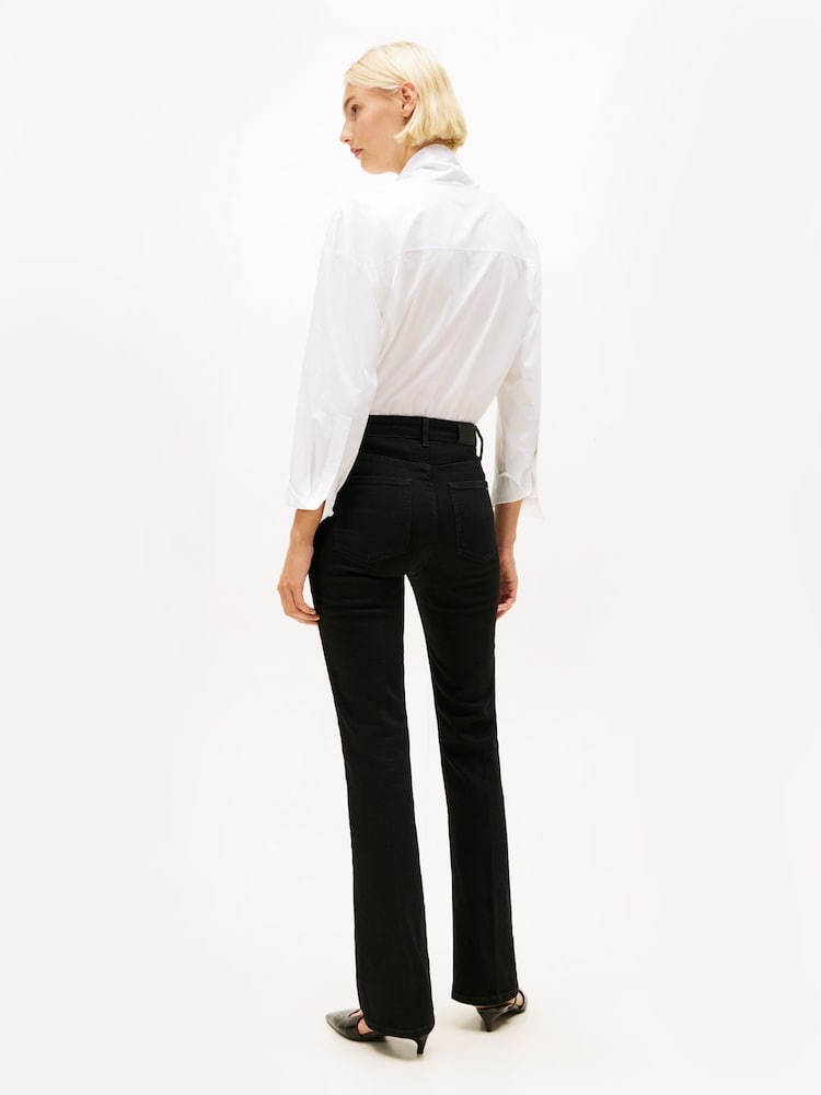 Tommy Hilfiger Black Black High Rise Bootcut Jeans - Image 2 of 5 Tommy Hilfiger Black Black High Rise Bootcut Jeans - Image 2 of 5