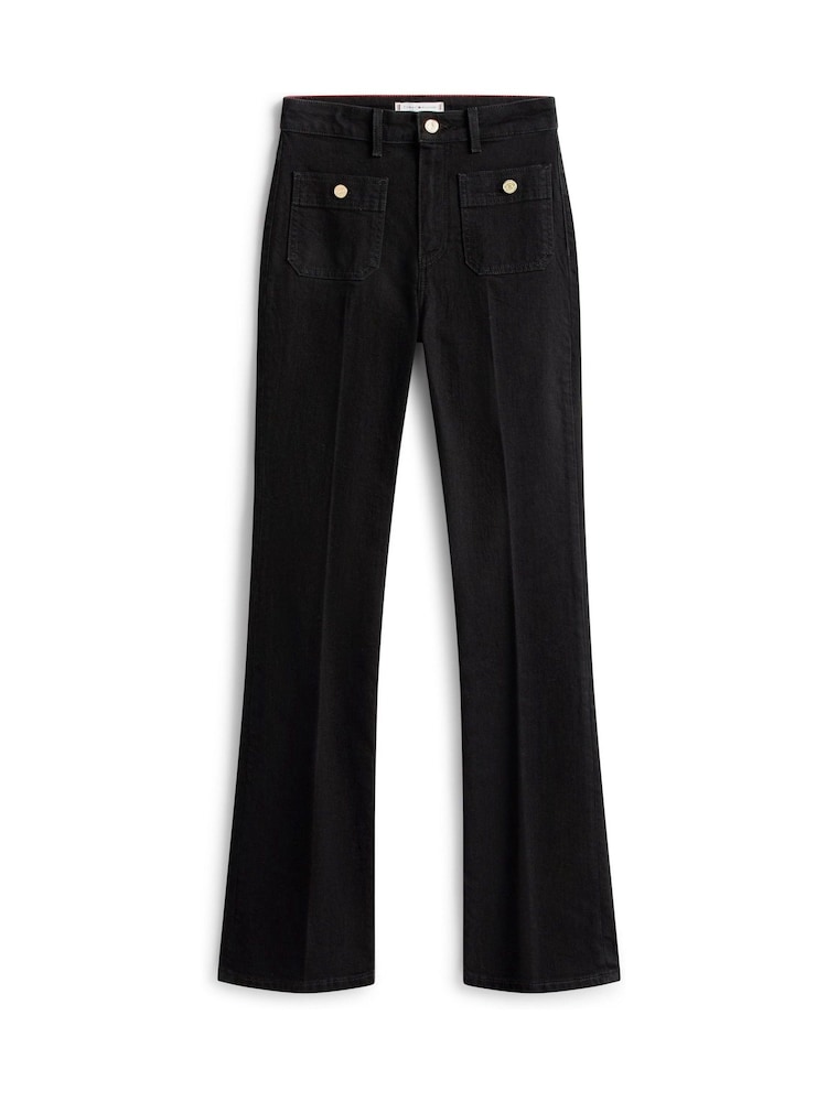Tommy Hilfiger Black Black High Rise Bootcut Jeans - Image 5 of 5