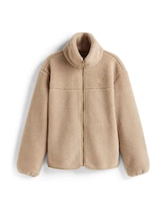 Tommy Hilfiger Brown Sherpa Funnel Neck Jacket - Image 5 of 5