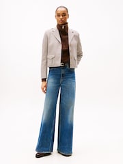 Tommy Hilfiger Blue 70s High Rise Wide Leg Jeans - Image 2 of 5