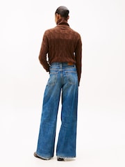 Tommy Hilfiger Blue 70s High Rise Wide Leg Jeans - Image 3 of 5