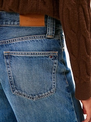 Tommy Hilfiger Blue 70s High Rise Wide Leg Jeans - Image 4 of 5