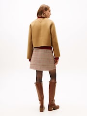 rjava - Tommy Hilfiger obojestranska volnena Blend jakna - Slika 3 iz 5